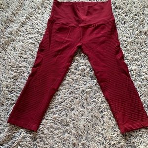 3 for $10 Red compression cropped leggings